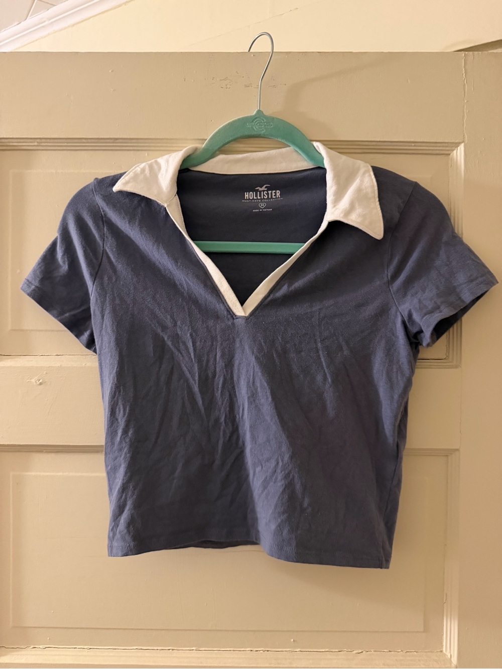 Hollister Crop Polo with White Collar
